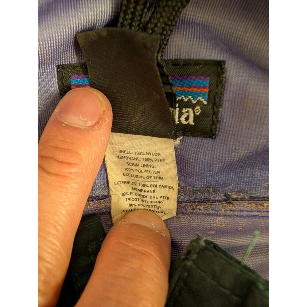 Men's Rare Vintage 1998 Patagonia Torre Jacket Shell Membrane Blue Size M *Read - Picture 5 of 12